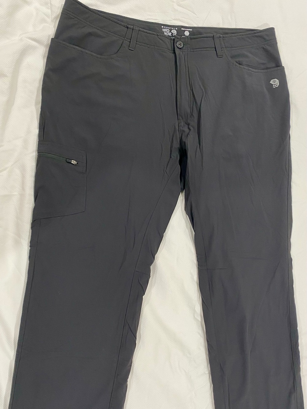 Mountain Hardwear Men's Dark Gray Fleece Lined Technical Cargo Pants